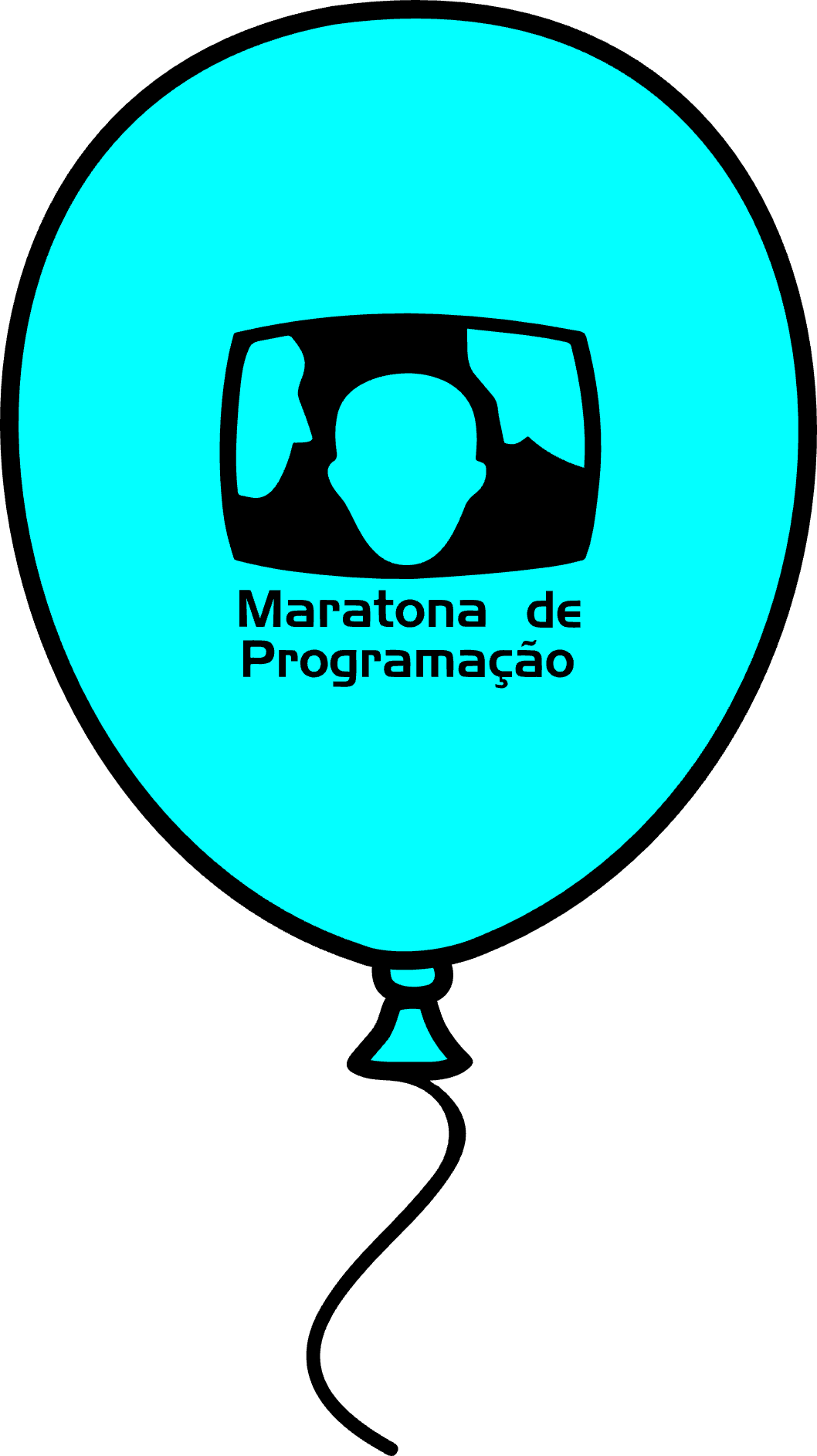 balão ciano