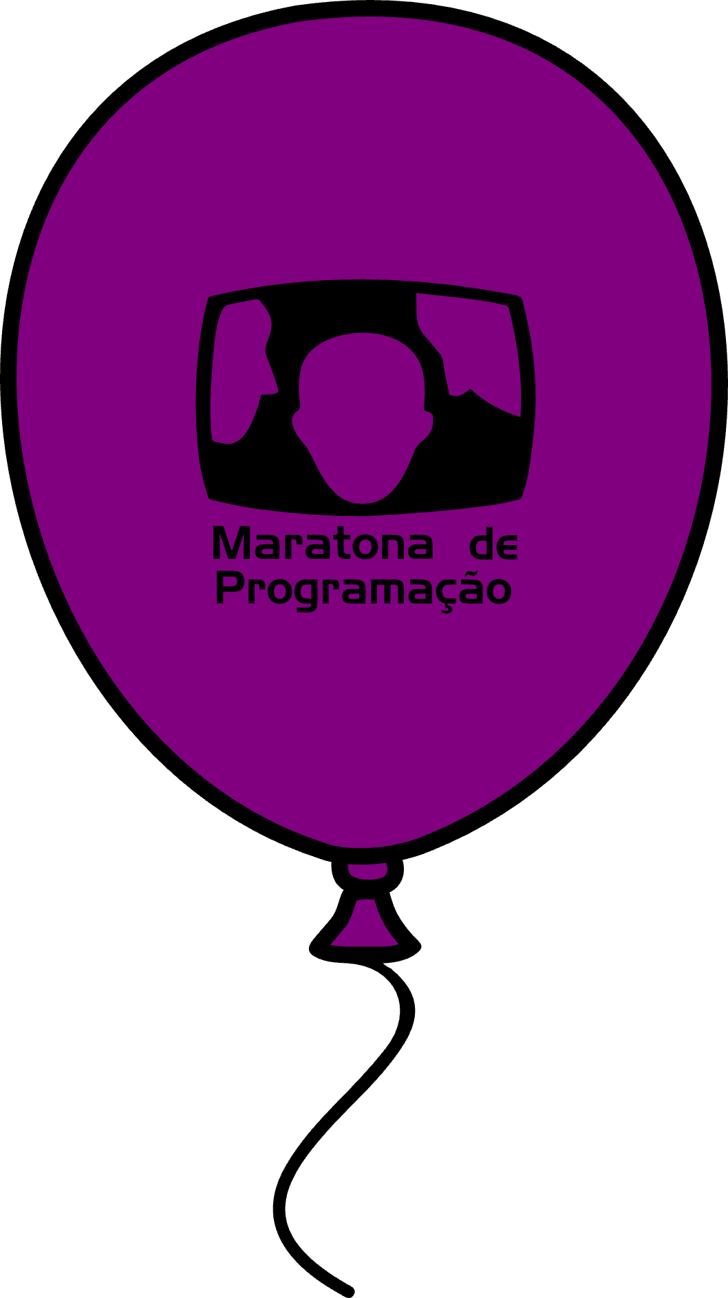 balão roxo